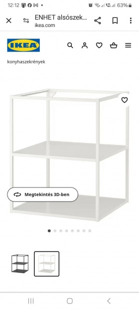 IKEA Enhet konyhai alsszekrny 60*60*75