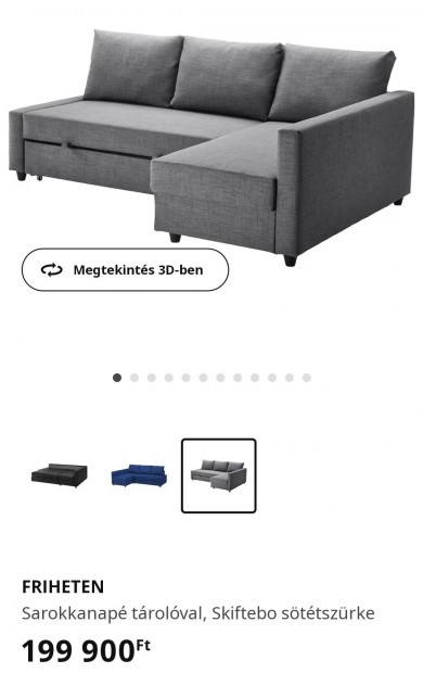 IKEA Friheten sarokkanap