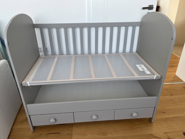 IKEA Gonatt rácsos ágy szürke, Brendon matraccal