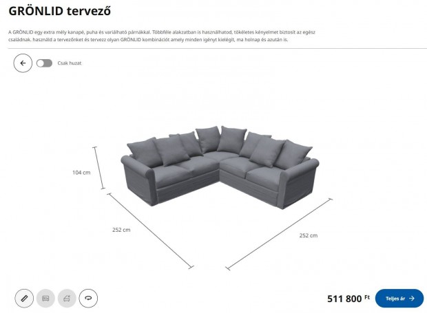IKEA Grönlid kanapé