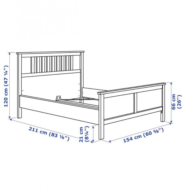 IKEA Hemnes 140*200-as gy, matraccal egytt 