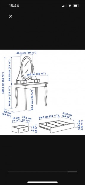 IKEA Hemnes fslkd asztal elad, j lapot