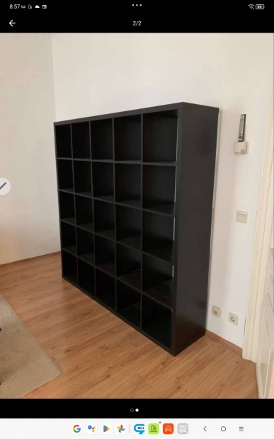 IKEA Kallax 5X5 Fekete Színben Eladó