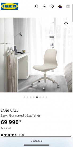 IKEA Langjfall irodai ergonmikus fehr szk