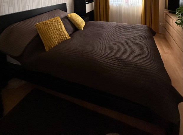 IKEA Malm 140x200 ágykeret + Lönset ágyrács + Valevág matrac eladó