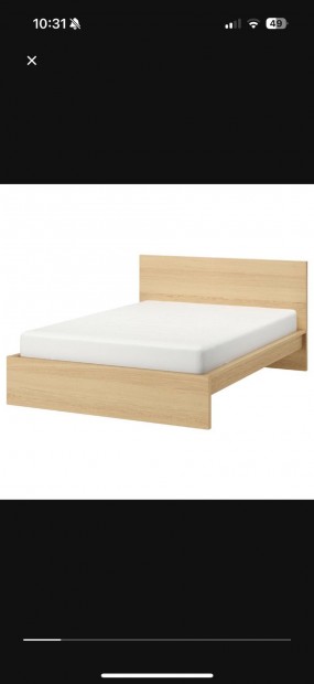 IKEA Malm gykeret 180x200 + 2x Lnset gyrcs 90x200 elad