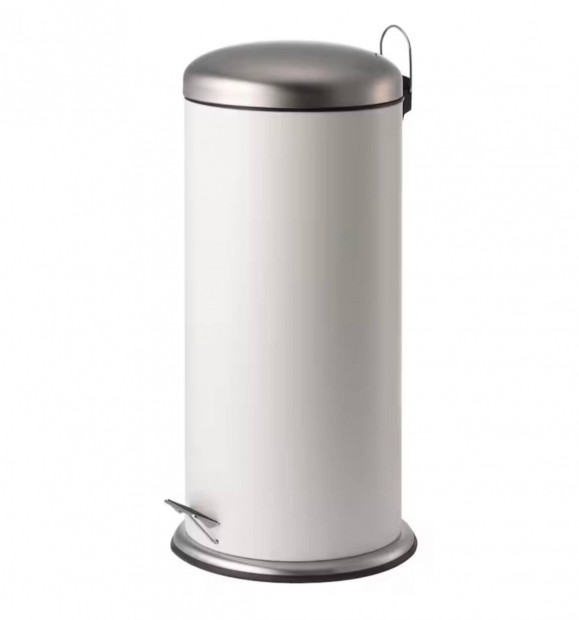 IKEA Mjsa Pedlos szemttart, fehr, 30 l