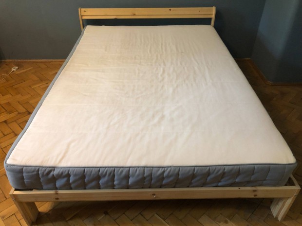 IKEA Neiden ágykeret 140x200 + Vestmarka rugós matrac