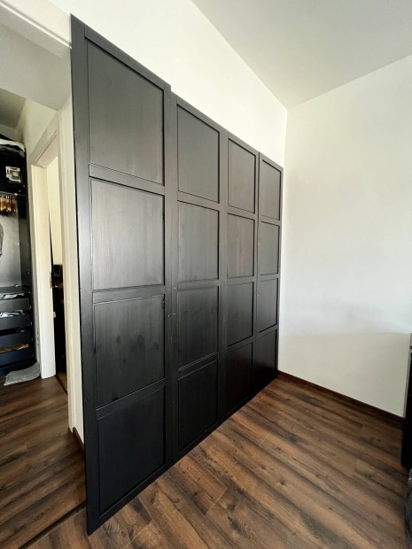 IKEA PAX fekete/barna Hemnes ajtk 50x236cm