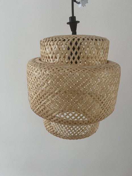 IKEA Sinnerlig bambusz fuggolampa (27 cm)