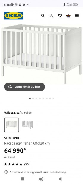 IKEA Sundvik Gyerekgy Elad 29900