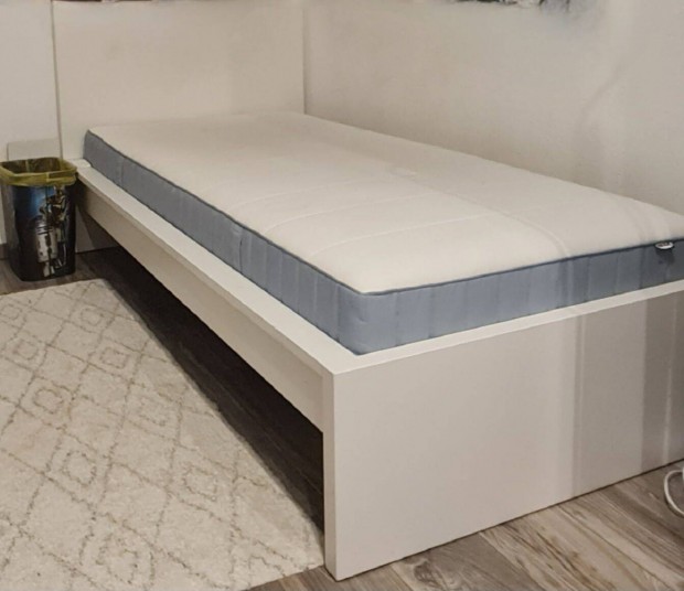 IKEA-s 200x90-es Malm gykeret matraccal s gyrccsal elad