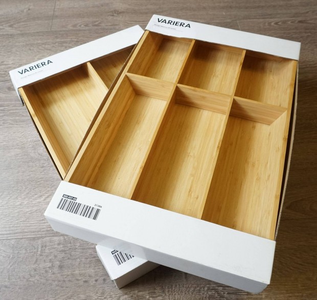 IKEA evőeszköztartó fiókelosztó fiókrendező doboz Bambusz 4000 Ft/ db