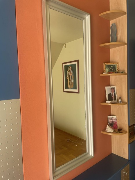 IKEA ezüst keretes tükör