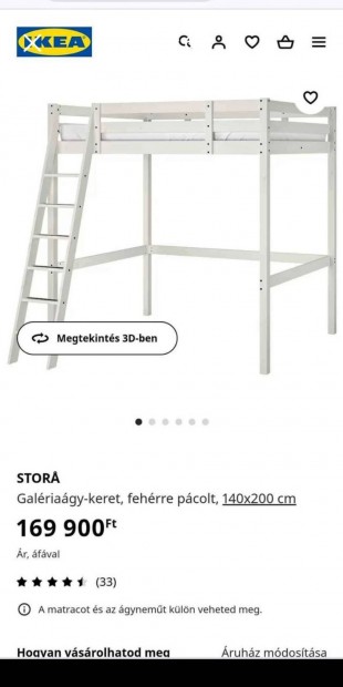 IKEA galeriaagy matraccal