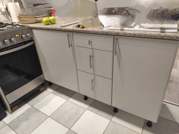 IKEA konyhabútor konyhaszekrény szürke