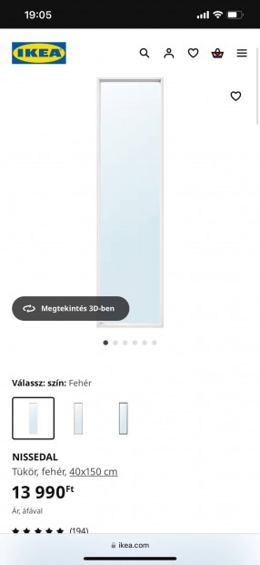 IKEA szrke tkr