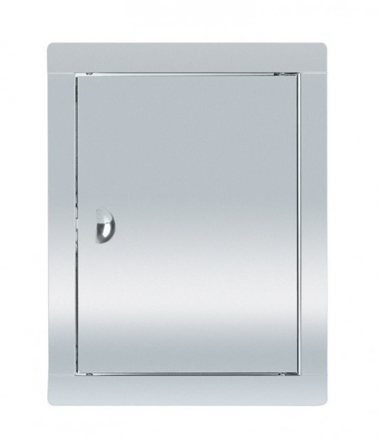 INOX szervízajtó 200x200mm VORTZ (csempeajtó, ellenőrző ablak, revízi