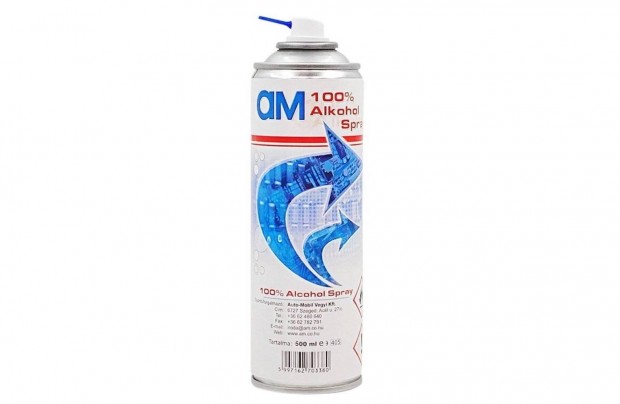 IPA Isopropyl tisztító folyadék 100% alkohol spray 500ml