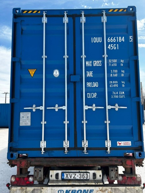 ISO 40' HC raktrkontner 40 lbas hajkontner j/egyutas
