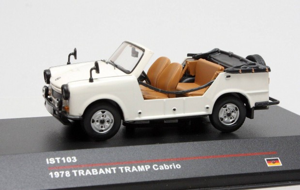 IST 103: Trabant Kübelwagen/ Tramp Cabrio 1978 Cream 1:43