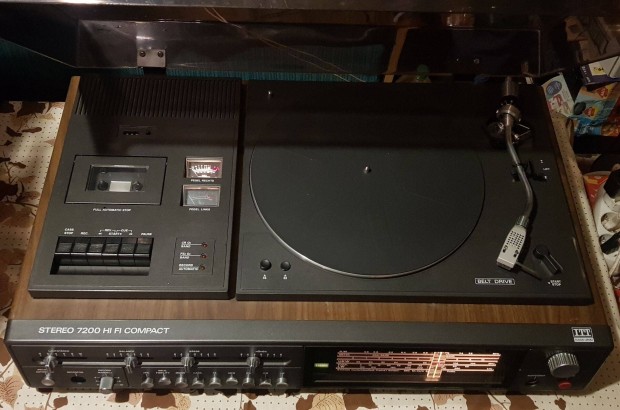 ITT rádiós sztereó hifi stereo erősítő bakelit lemezjátszó sony