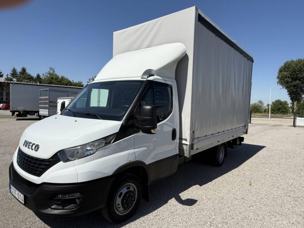 IVECO Daily 35C18 4.4m ponyva+emelőfal.duplaker...