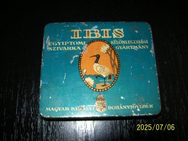 Ibis-Rgi res cigaretts fmdoboz (Magyar Kirlyi Dohny-jvedk)