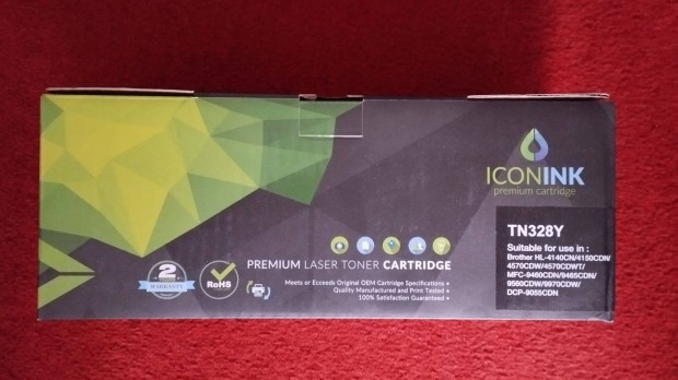 Iconink Toner TN328Y (Srga, Brother nyomtathoz)