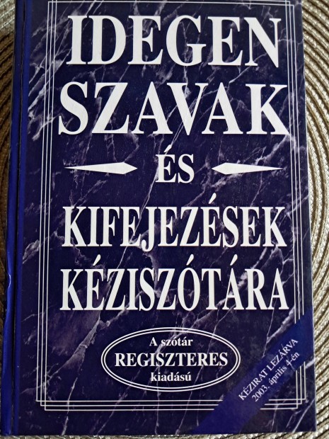 Idegen Szavak s Kifejezsek Sztra 