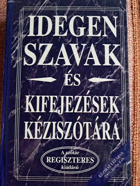 Idegen Szavak s Kifejezsek Sztra 