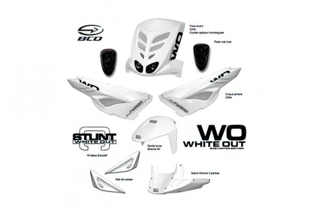 Idomkszlet 7 db. BCD White Out (CE) Yamaha Slider