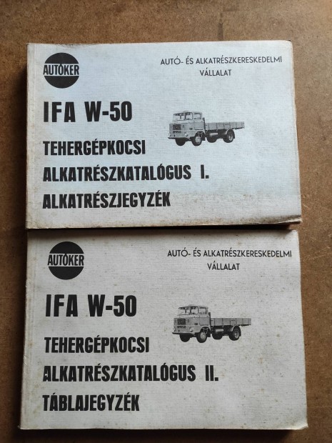 Ifa W 50 alkatrszkatalgus I.II