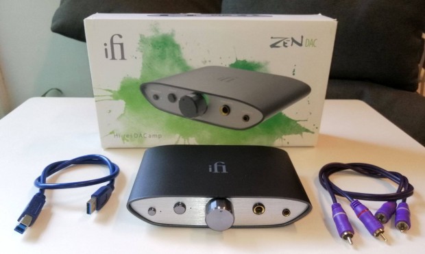 Ifi Zen DAC v1 fejhallgat erst (gyri RCA, USB kbel, doboz)