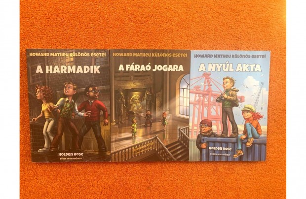 Ifjúsági könyvsorozat Howard Matheu különös esetei 3 kötet (új)