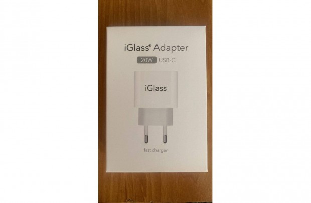 Iglass 20W USB-C gyorstlt adapter iphone hoz