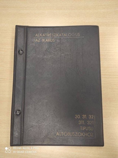 Ikarus 30,31,32,311,321 Autóbusz alkatrészkatalógus 1968