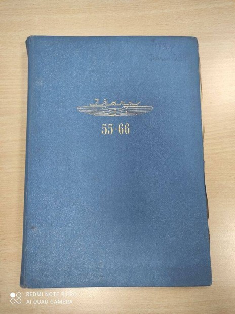 Ikarus 55-66 autóbusz Alkatrészkatalógus 1960.lll, hó