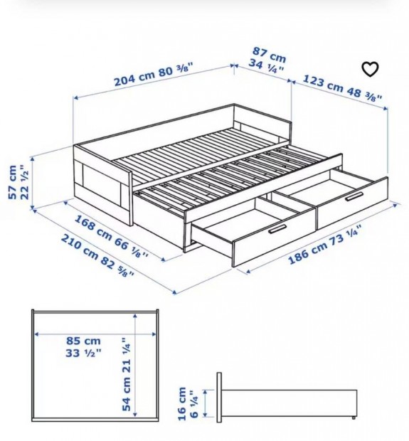 Ikea 80/160 gy, francia gy jszer llapotban