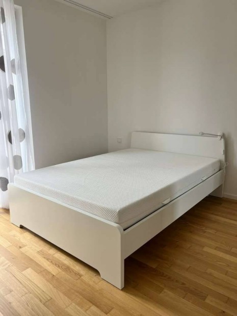 Ikea Askvoll franciagy 140x200+gyrcs+matrac