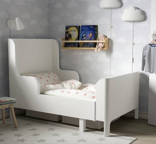 Ikea Busunge gyermek s ifjsgi hosszabbthat gy matraccal elad