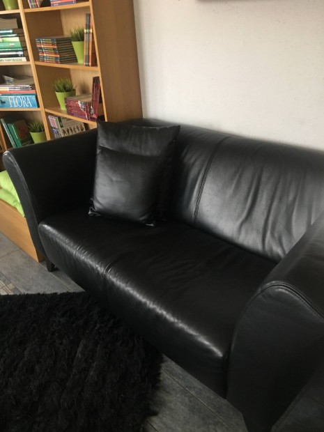 Ikea Bya fekete br 3/as + 2/es kanape + 2 fotel