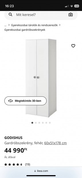 Ikea Godishus gardrb szekrny