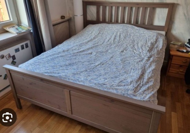 Ikea Hemnes 160x200-as szrks-barna gy