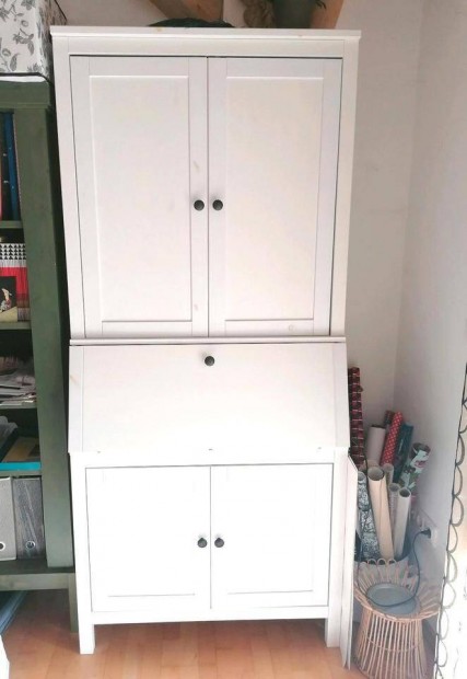 Ikea Hemnes szekreter rasztal rszekrny (tmr fa)