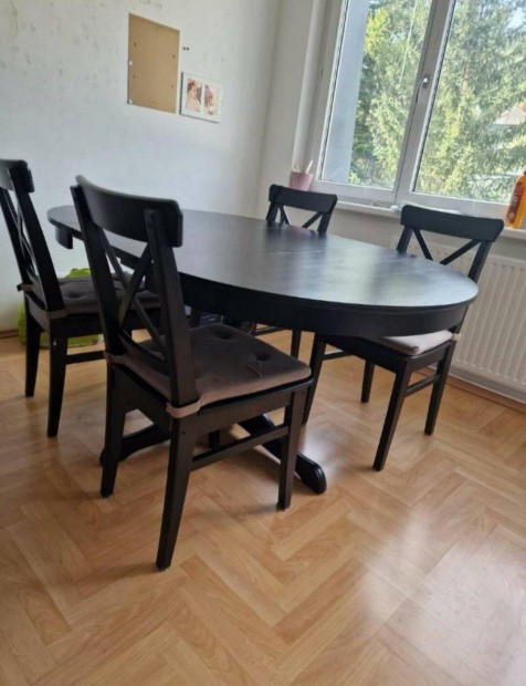 Ikea Ingatorp Ingolf Justina tkezgarnitra tkez(bolti ra 260 000F