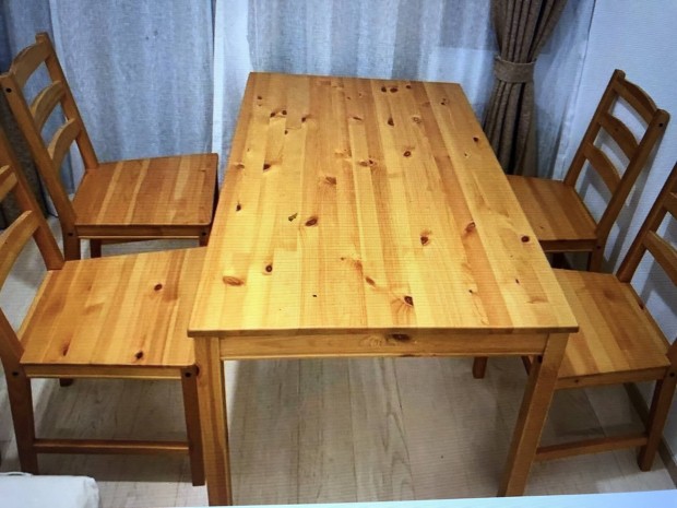 Ikea Jokkmokk asztal, 4db szk, prna