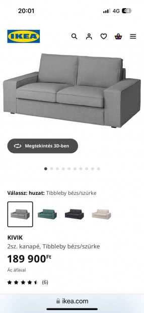 Ikea Kivik 2 sz. kanap ( j )