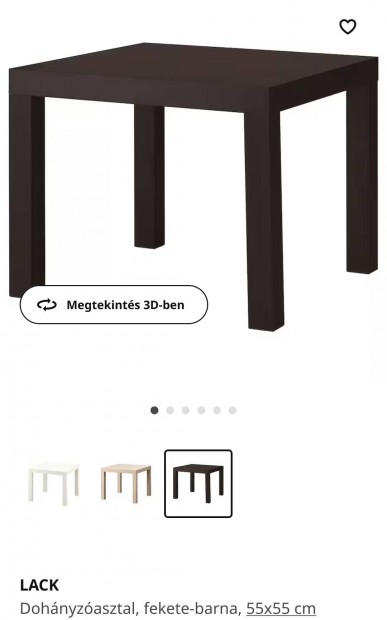 Ikea Lack asztal (55x55x45) fehr
