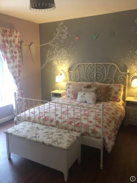 Ikea Leirvik franciaágy 140x200+ágyrács (matrac nélkül)
